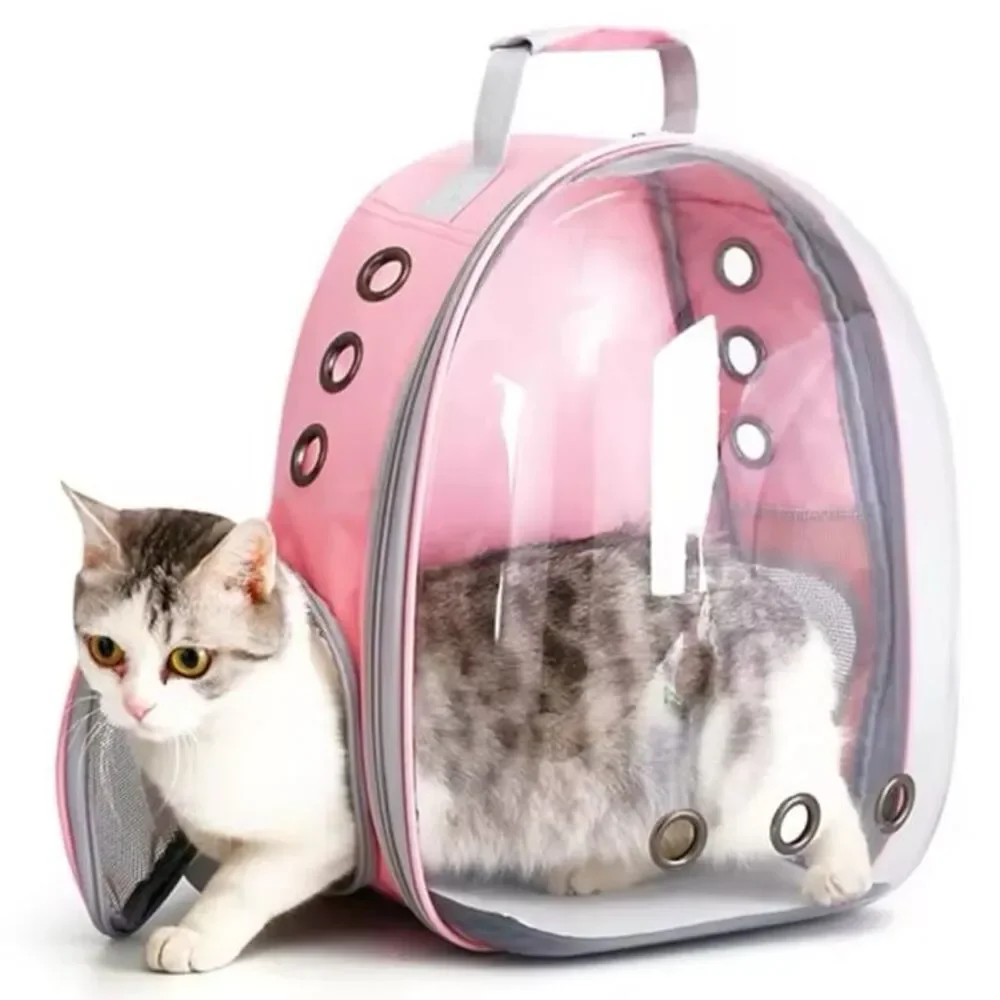 abigail&bleu Cat Pet Carrier Backpack Transparent Capsule Bubble Pet Backpack